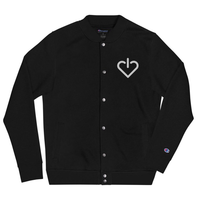 Power-On Embroidered Champion Bomber Jacket